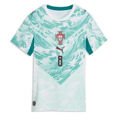 Portugal Bruno Fernandes #8 Bortatröja Dam VM 2026 Kortärmad